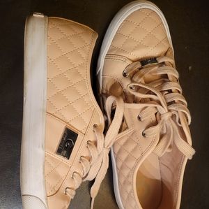 Guess pink leather shoes